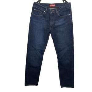 LEE Premium Select Jeans Straight Leg Regular Distressed Medium Wash Mens 32x34